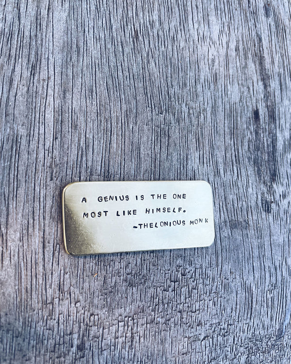Brass Genius Quote